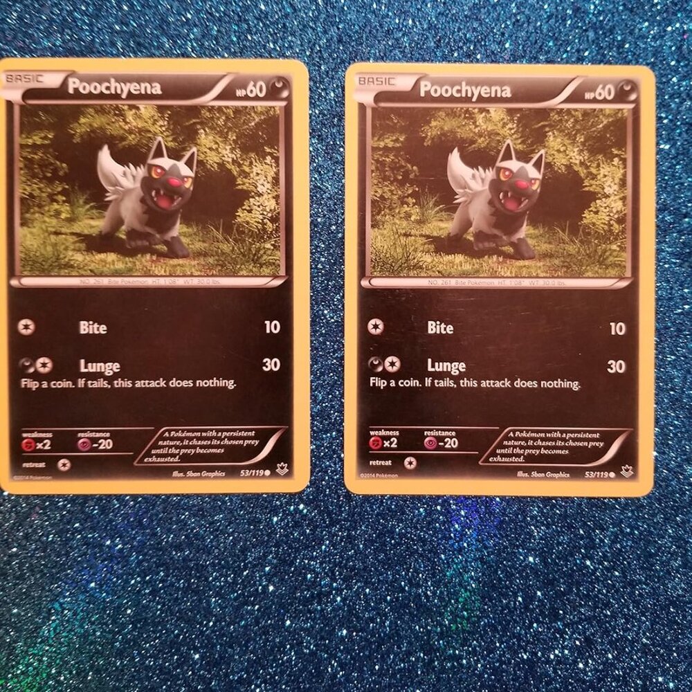 Pokemon® Card Lot 002 Cards POOCHYENA Pokemon X & Y Phantom Forces (53/119)